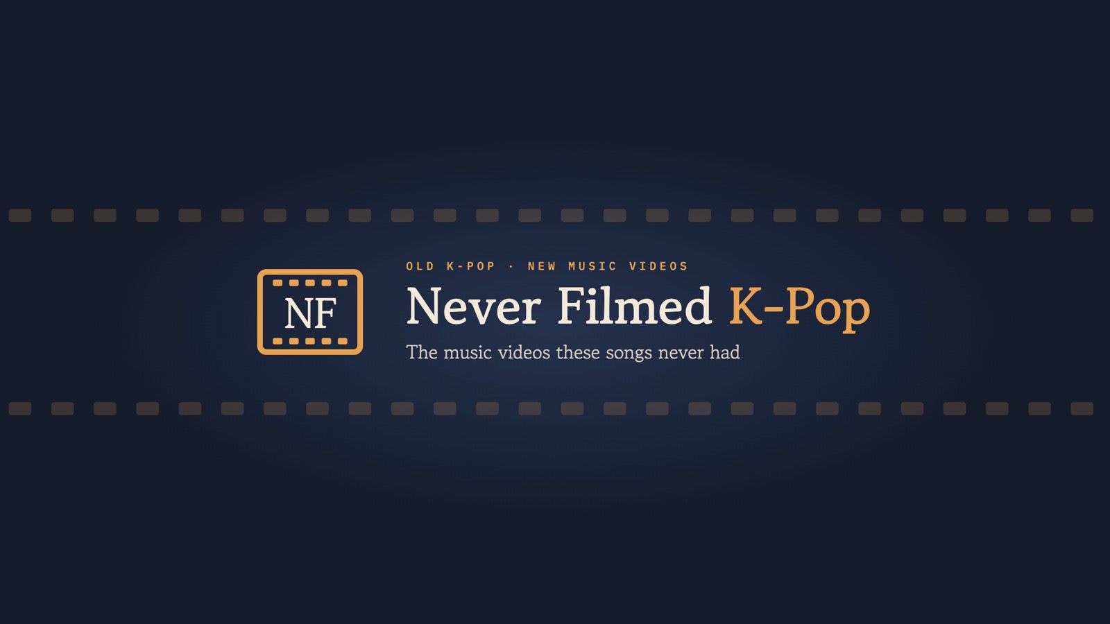 Never Filmed K-Pop channel banner